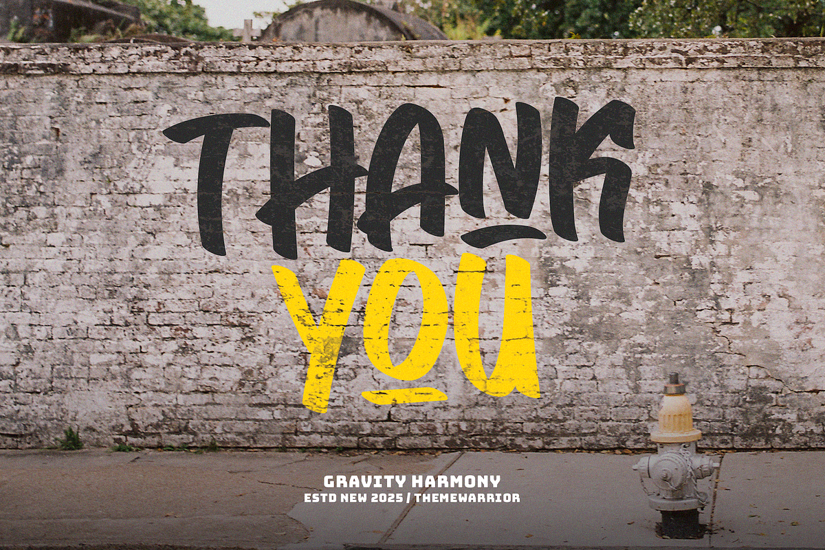 Gravity Harmony, a Handwritten Font by themewarrior (Photo 9 of 10)
