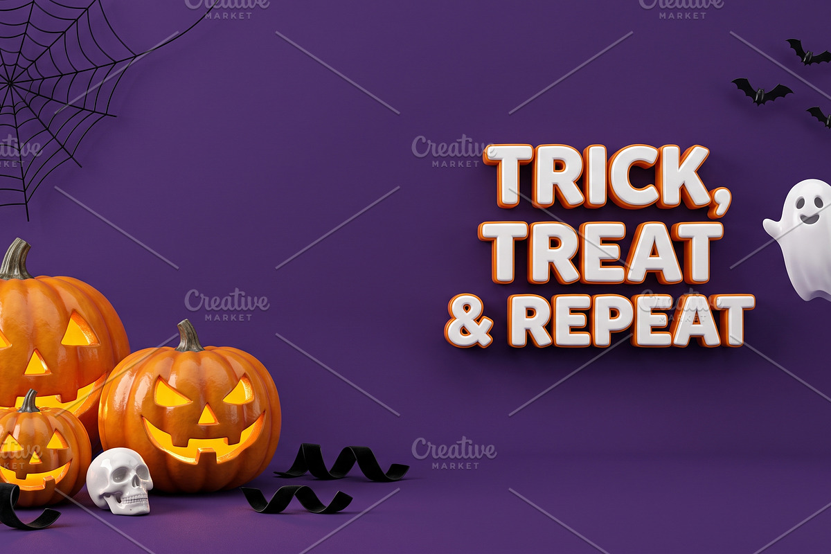 3D Typography with Pumpkins, Ghosts, a Holiday Photo by hkmonir (Photo 1 of 11)