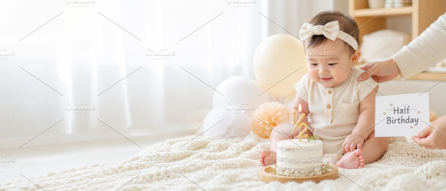 Half birthday celebration with smili, a Photo by Dvoevnore photos