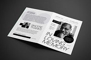 Grey Utilitarian Funeral Program, a Brochure Template by graphicook (Thumbnail 3 of 3)