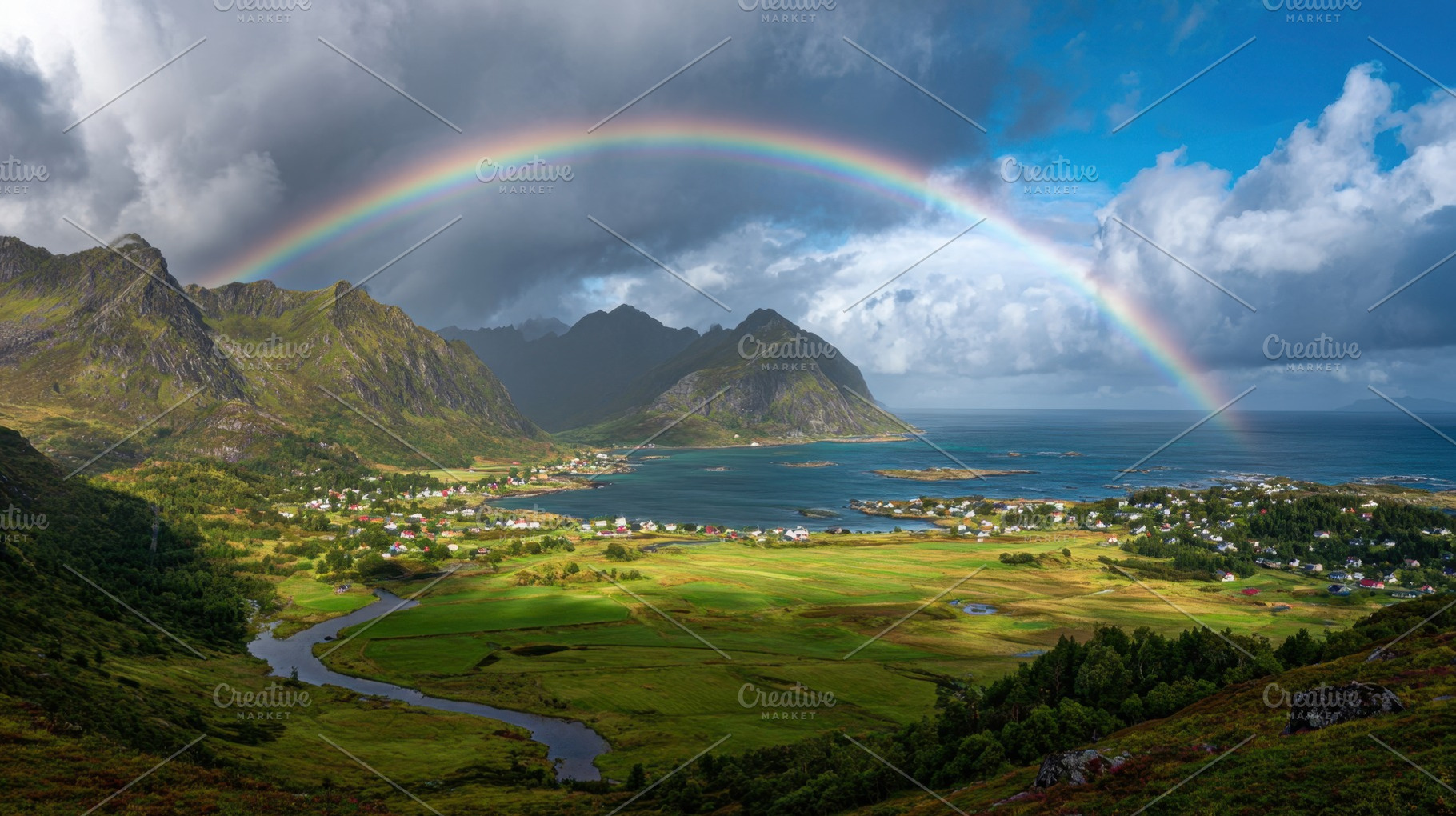 Beautiful rainbow in Norway, a Photo by Beautiful things
