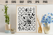 Stencil Floral Rose Ornament, an Object Illustration by MARYCRAFTIRIA (Thumbnail 3 of 3)