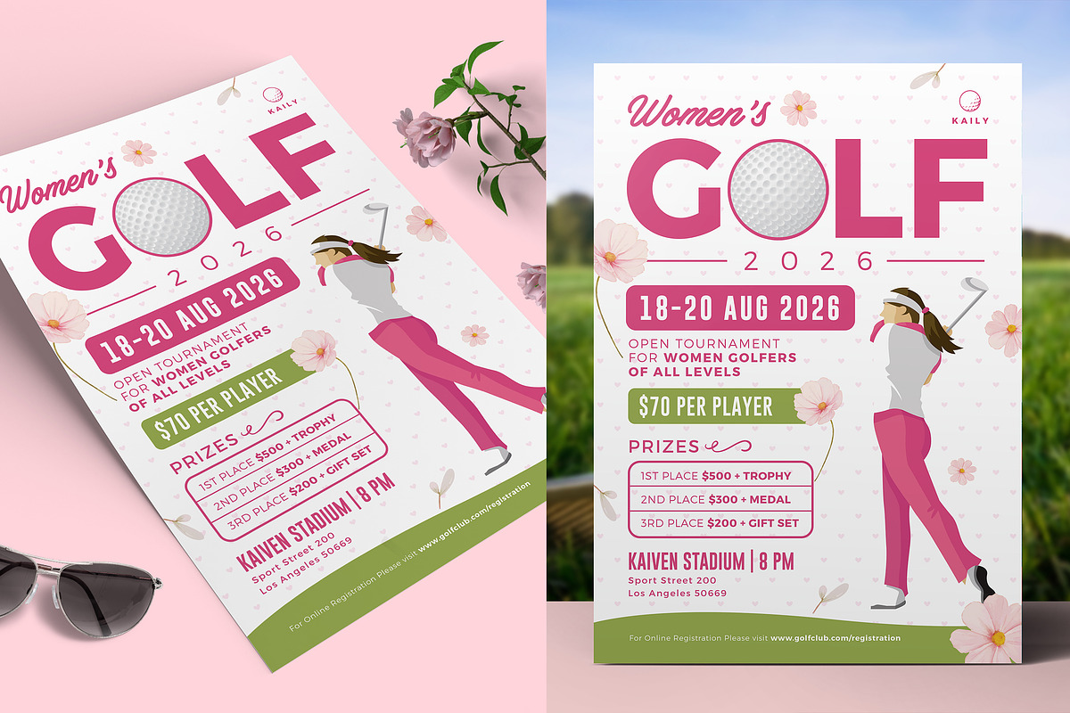 Women Golf Flyer, a Flyer Template by Aarley Kaiven (Photo 1 of 2)