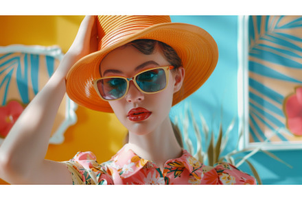60s fashion retro woman, a Beauty & Fashion Photo by Neirfy