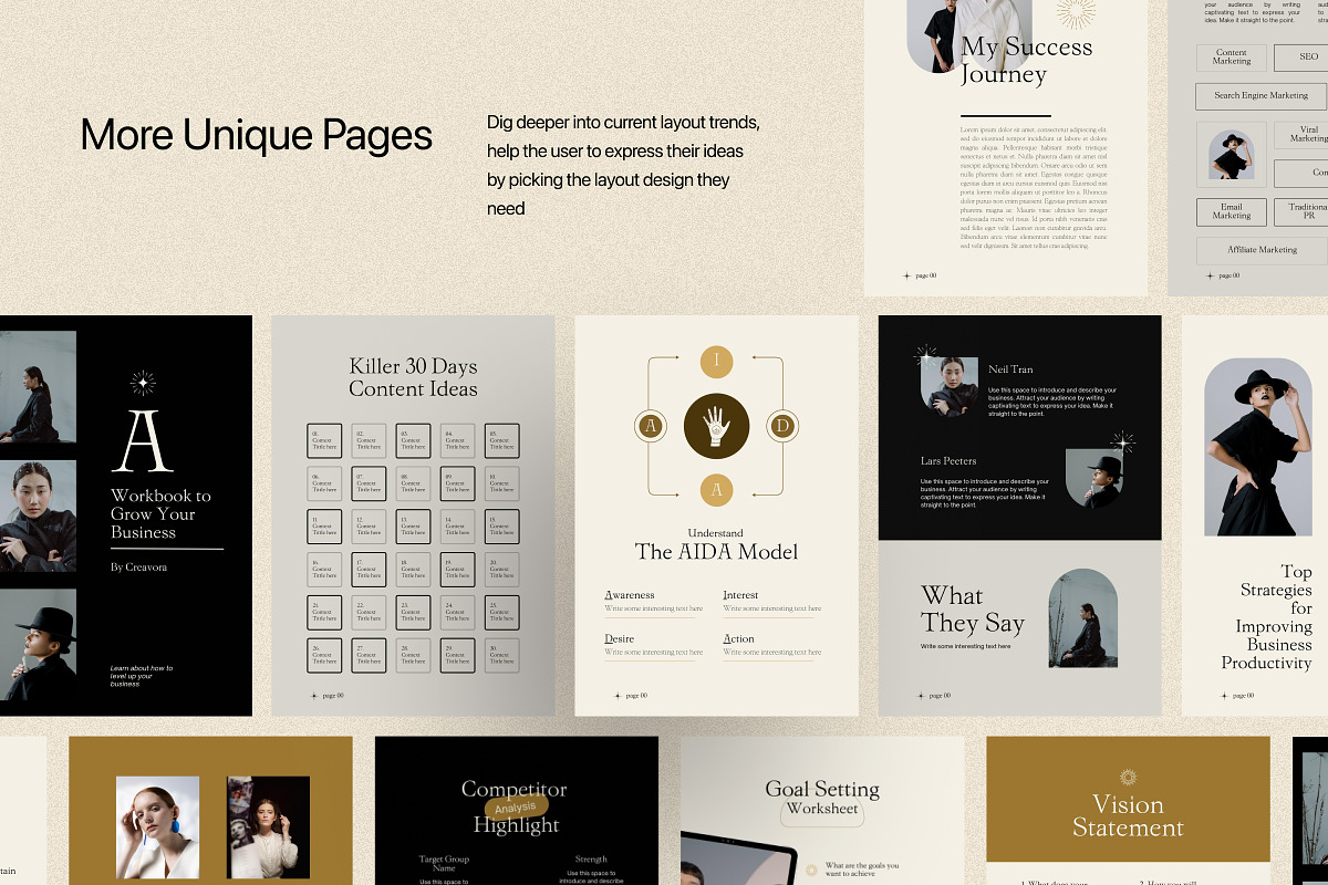 Firae - Workbook Template, a Magazine Template by Creavora (Photo 9 of 15)