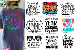 10 Summer Break t-shirt svg png