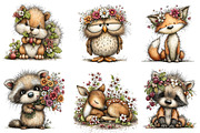 Whimsical Summer Woodland Animals, an Illustration by Dream Creation (Thumbnail 5 of 8)