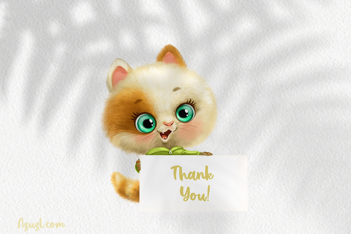 Cute cartoon kittens back to school, an Animal Illustration by Azuzlikus (Photo 3 of 3)