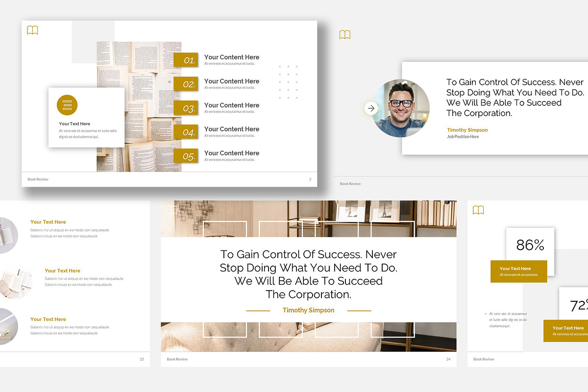 Bookstar Book Review Google Slides, a Presentation Template by Robs Daily Design (Photo 7 of 8)