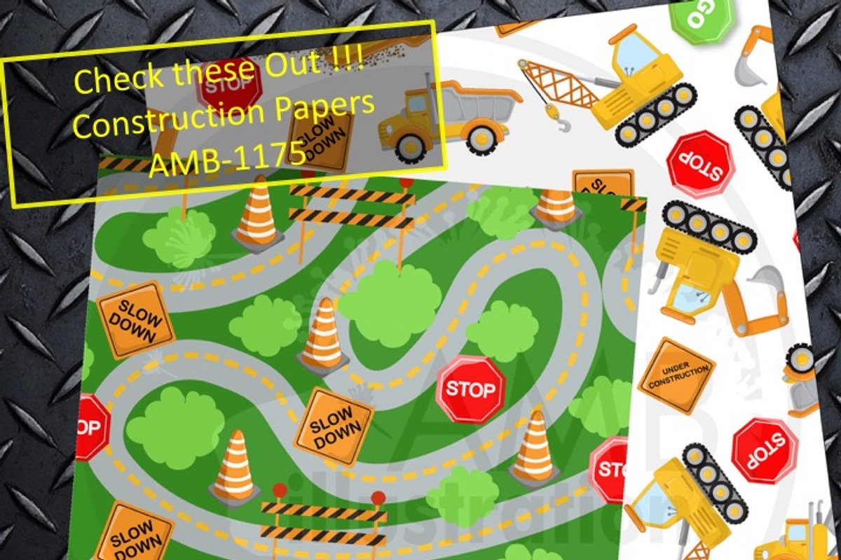 Construction Stamps AMB-1173, an Illustration by AMBillustrations (Photo 2 of 2)