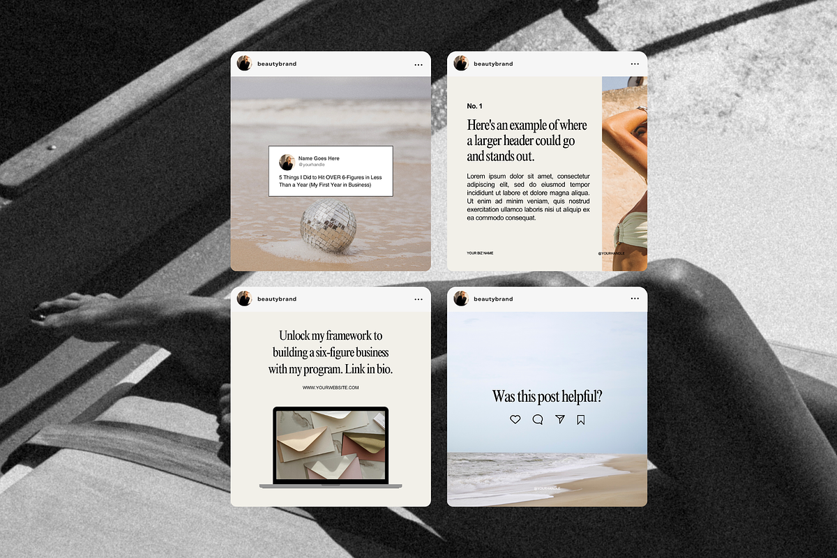 Instagram Carousel Social Templates, a Social Media Template by Brand & Bloom (Photo 8 of 10)