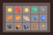 3D Solar System & Planets Icon Set, a Technology Illustration by twinstd (Thumbnail 6 of 6)