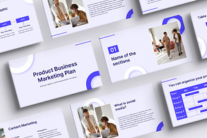 Product Business Marketing Plan, a Presentation Template by BumbleGraph Studio