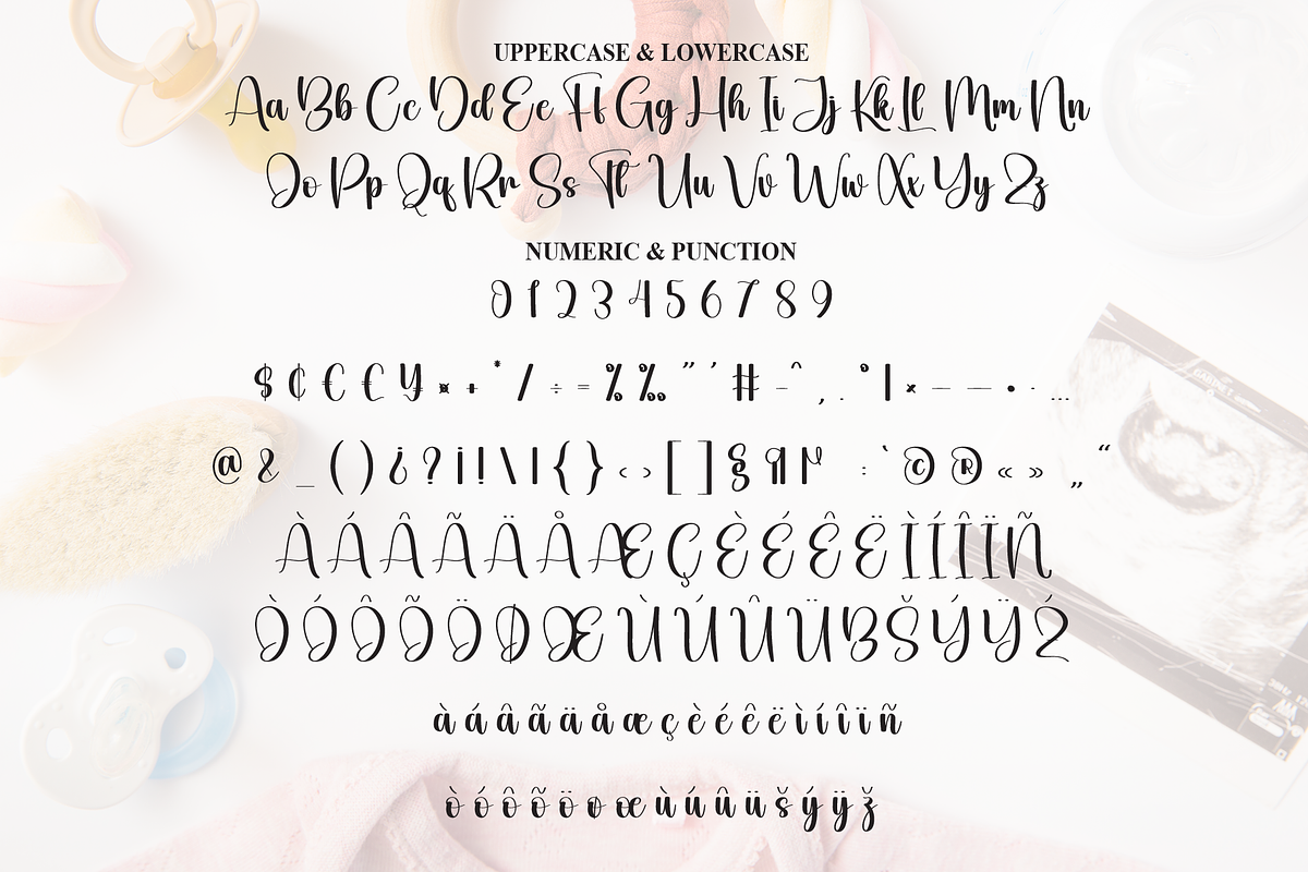 Baby Sample | Script Font, a Handwritten Font by Scratchones (Photo 7 of 9)