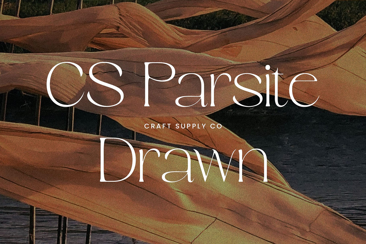 CS Parsite Drawn, a Serif Font by Craft Supply Co. (Photo 1 of 8)