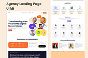 Agency Landing Page Figma, an UI Kit Template by ElArtDesign (Thumbnail 1 of 2)
