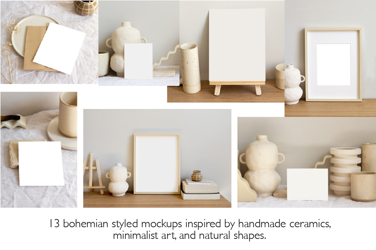 Studio Paper & Frame Mockup Bundle, a Print Template by Leigh the Studio (Photo 8 of 11)