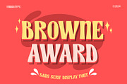Browne Award, a Sans Serif Font by yumnatype (Thumbnail 1 of 10)