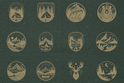 The Great Outdoors Badge Set, an Illustration by elliazidi.designs (Thumbnail 2 of 6)