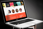 Flat One Page Creative Template, a Landing Page Template by VectorBurn (Thumbnail 2 of 5)