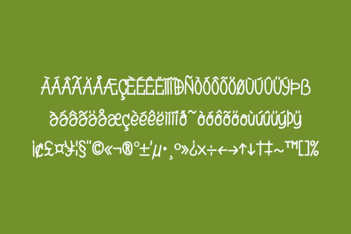 Stylo Standard - hand drawn font preview 3