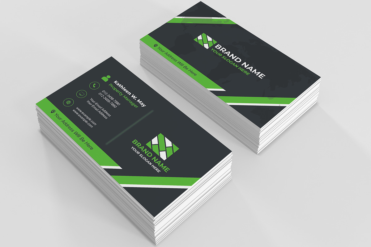 Modern Agent Card PSD preview 5