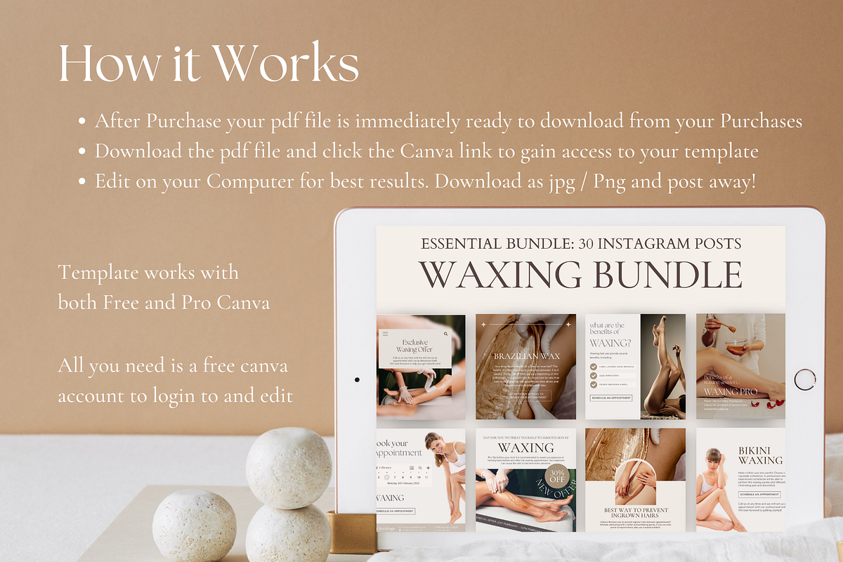 Waxing Instagram Templates, a Social Media Template by Design Lush Studio (Photo 7 of 8)