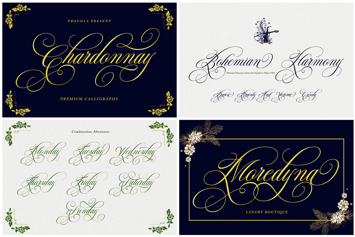 The Modern Calligraphy Font Bundle, a Script Font by Has_rizal (Photo 6 of 28)