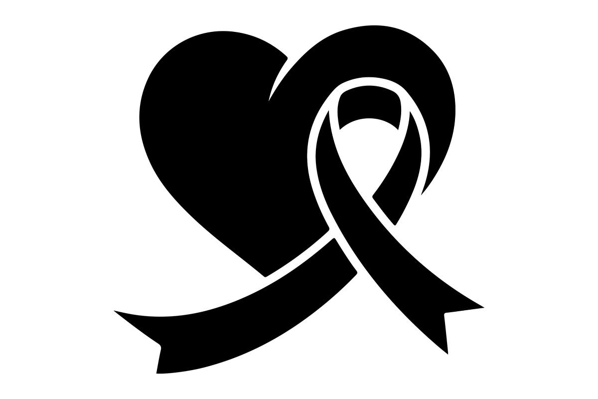 Cancer Awareness Ribbon Silhouette, a Healthcare Illustration by Designer_Momina (Photo 6 of 16)