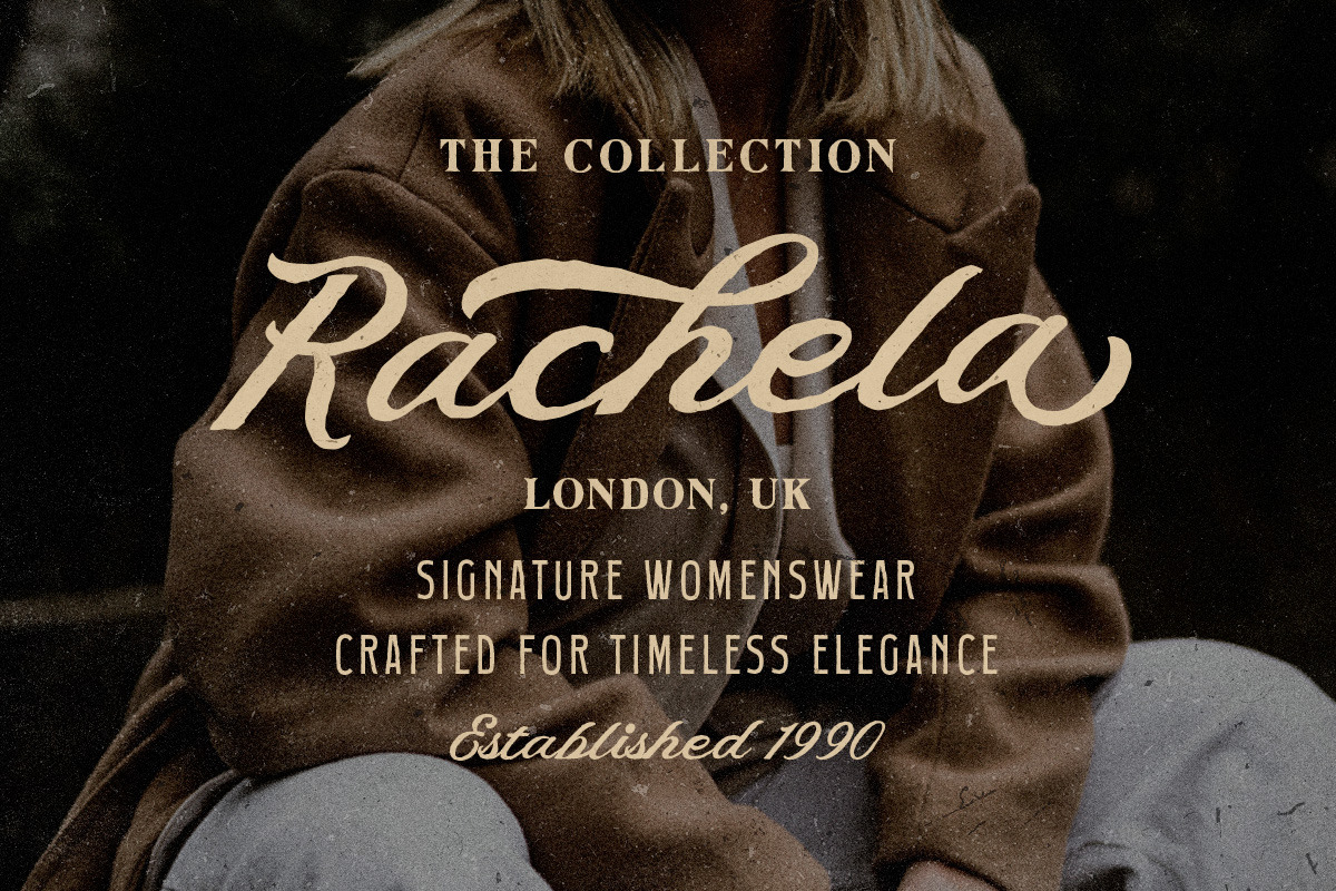 Carvent Neutral Vintage Font Trio, a Script Font by Letterhend Studio (Photo 4 of 10)