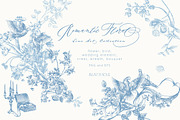 Romantic Floral Line Art Collection, a Decorative Illustration by BlumenSoul (Thumbnail 1 of 12)