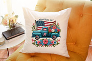 Memorial Day  Truck Clipart The Down, an Animal Illustration by Sublimation Artist (Thumbnail 4 of 6)