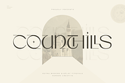 Counthills Contemporary Display Font, a Font by Namara Creative Studio (Thumbnail 1 of 11)