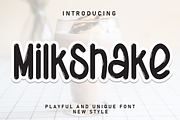 Milkshake | Script Font, a Script Font by Scratchones (Thumbnail 1 of 8)