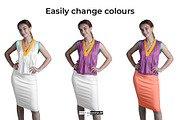 Silk Blouse and Skirt Mockup, a Books & Magazine Mockup by Pret-a-Mockup (Thumbnail 4 of 7)