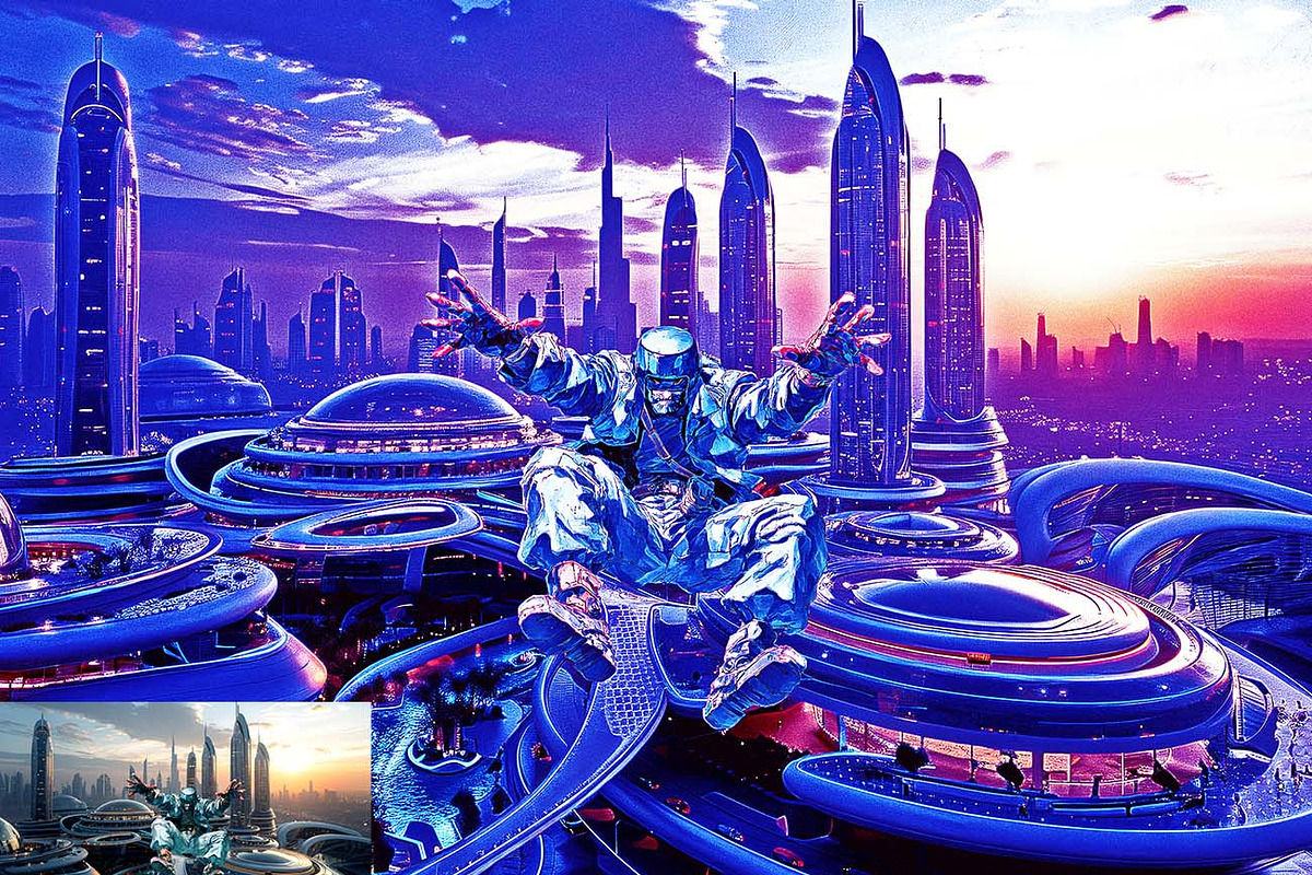 Cyberpunk Style Artwork Ps Action, an Action Add-On by Studio Retouch (Photo 3 of 14)