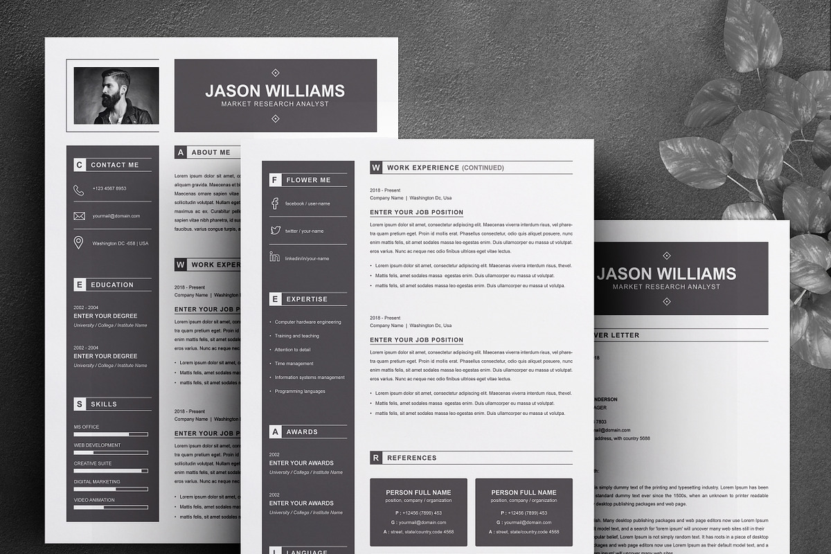 Resume Template, a Resume Template by ResumeInventor (Photo 3 of 7)