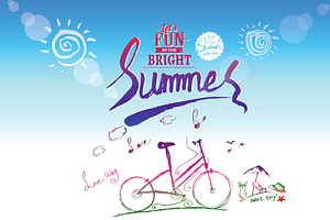 Summer holiday Hand-drawn collection