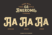 Anerome - Vintage Display Font, a Serif Font by Zarma Type (Thumbnail 2 of 12)