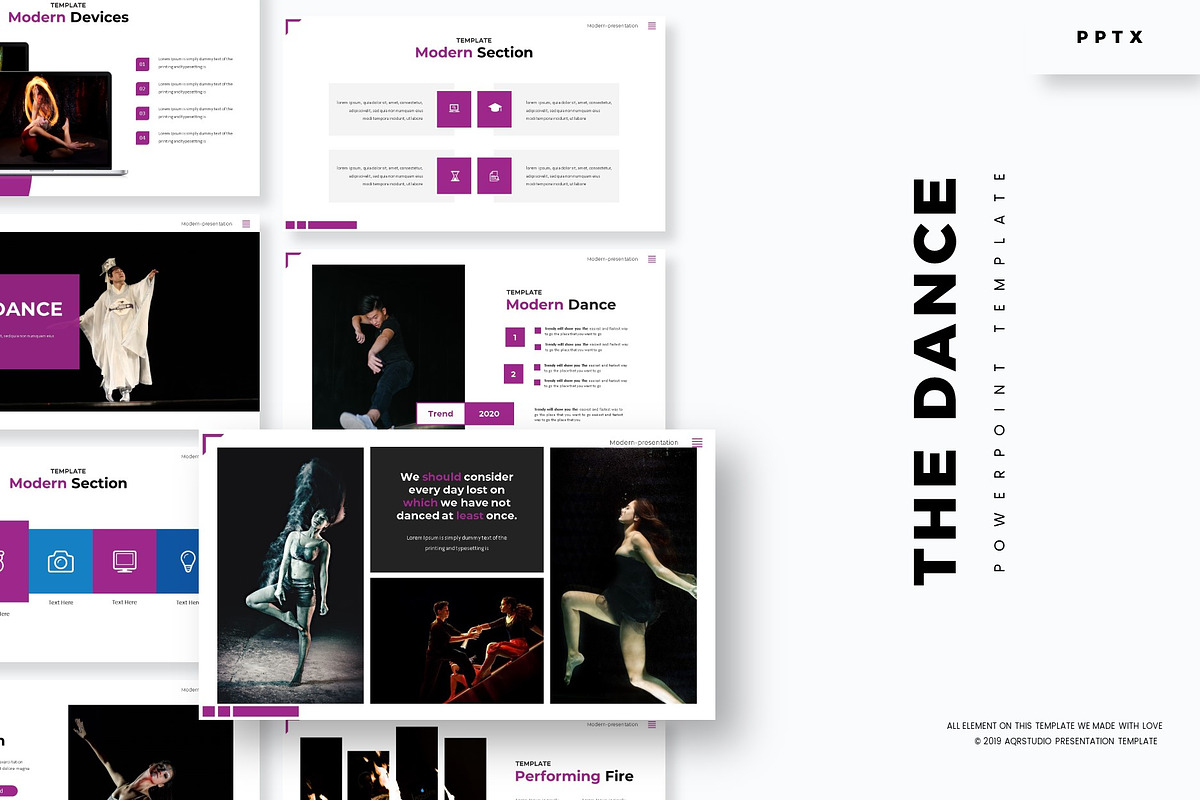 The Dance - Powerpoint Template, a Presentation Template by AQR Studio