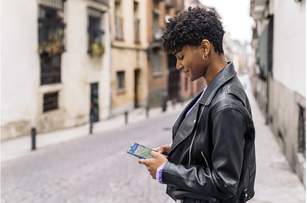 Tourist Woman in the Street