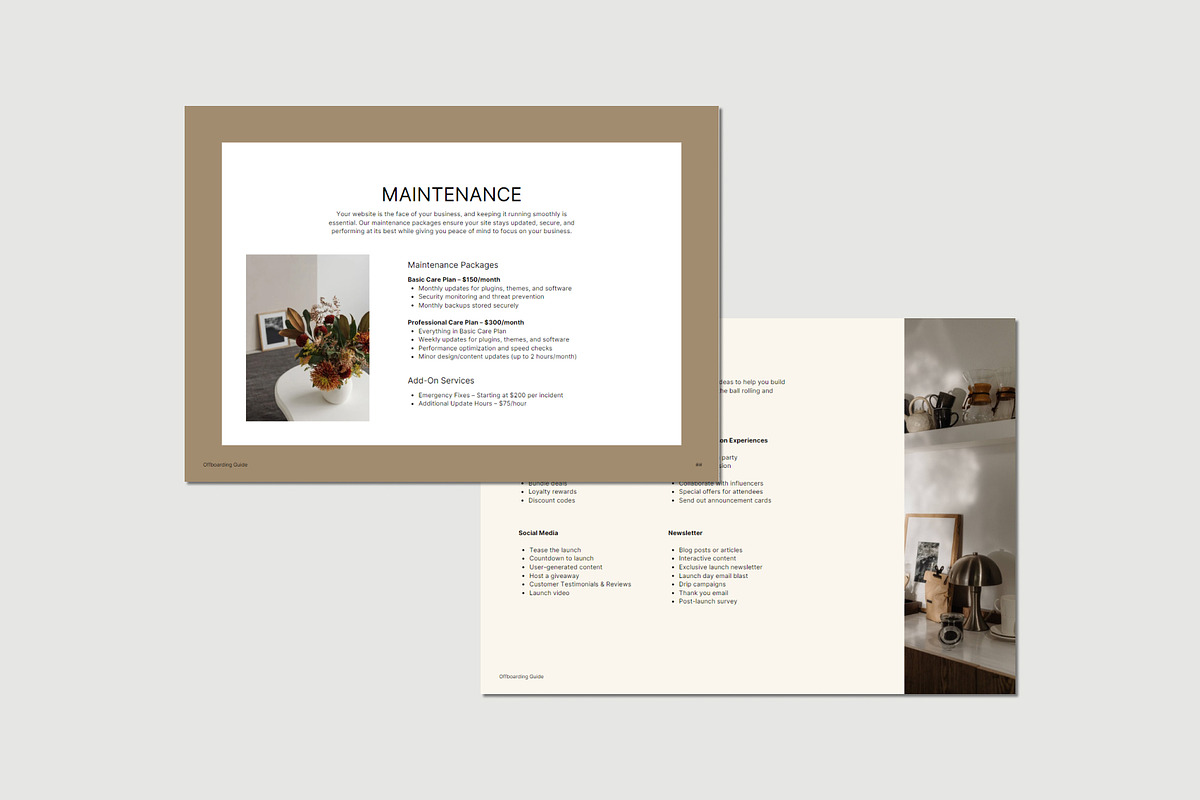 Minimalist Offboarding Guide, a Brochure Template by Gem Media (Photo 6 of 8)