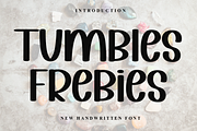 Tumbles Frebies, a Sans Serif Font by InermediaSTUDIO (Thumbnail 1 of 8)