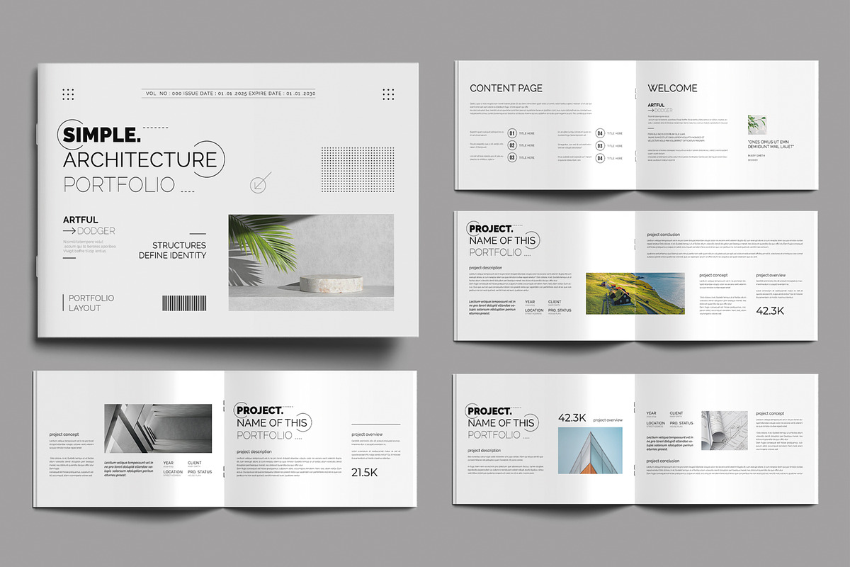 Modern Architecture Portfolio, a Brochure Template by MightyDesign (Photo 1 of 8)