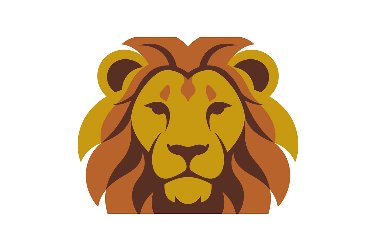 Royal Lion Head Cartoon Clipart, an Object Graphic by jahid234 (Photo 7 of 16)