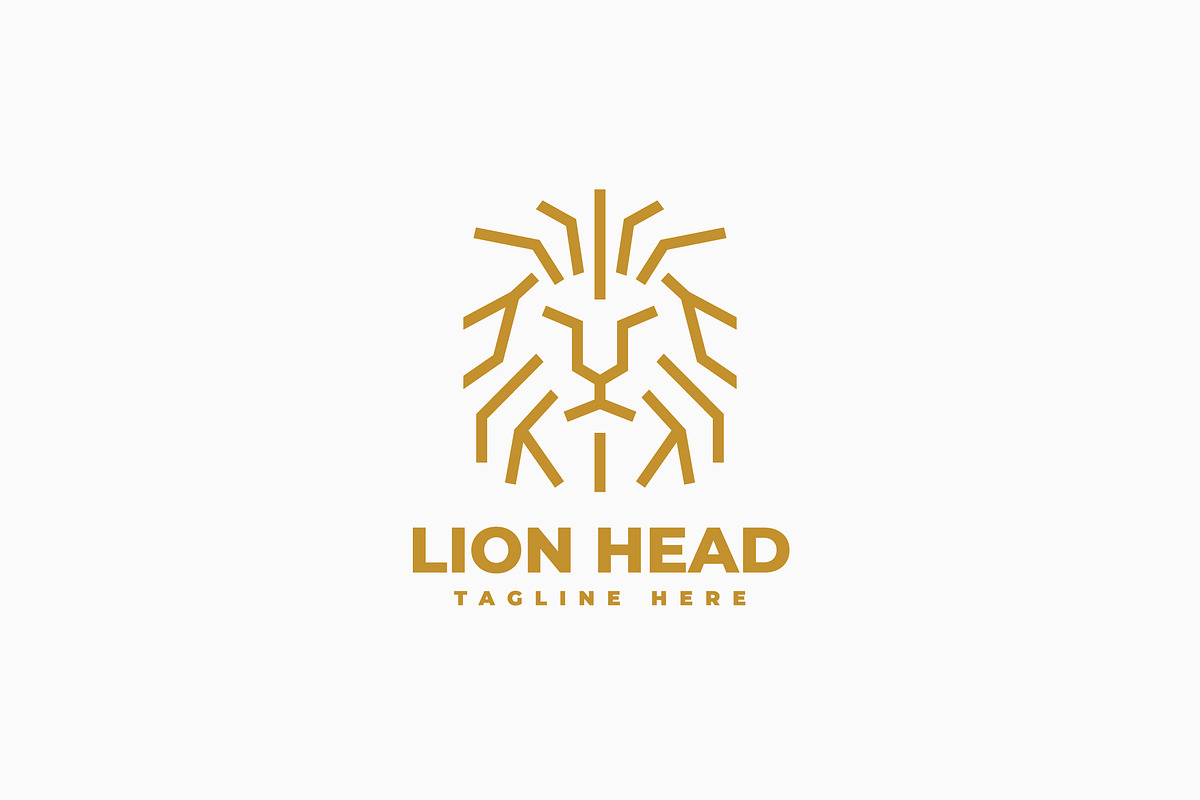 Lion Head Logo Template, a Branding & Logo Template by Zeer Graphic (Photo 2 of 2)