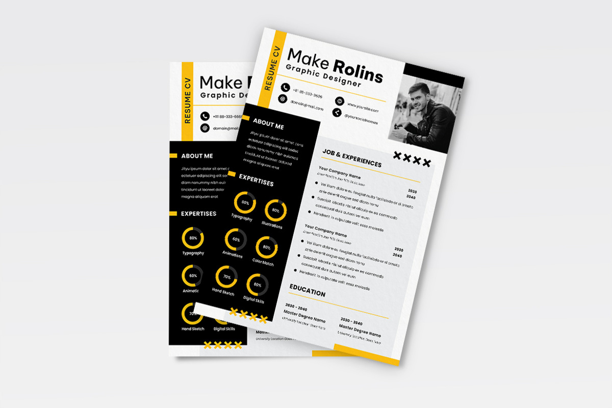 Business Resume CV, a Resume Template by iDoodle Studio (Photo 2 of 4)
