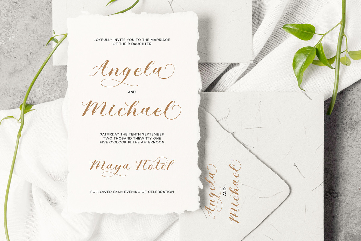 Alyusa - a modern calligraphy script, a Script Font by Siwox Studios (Photo 2 of 9)