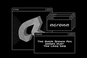 Acrona - Display Font, a Font by Uncarving (Thumbnail 4 of 9)