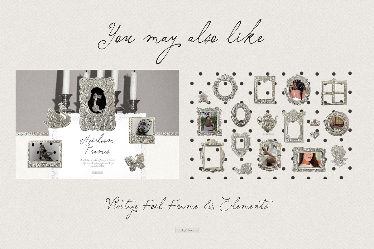 250+ Romantic Chic Collage Pack, an Object Graphic by Feelsoul (Photo 8 of 11)